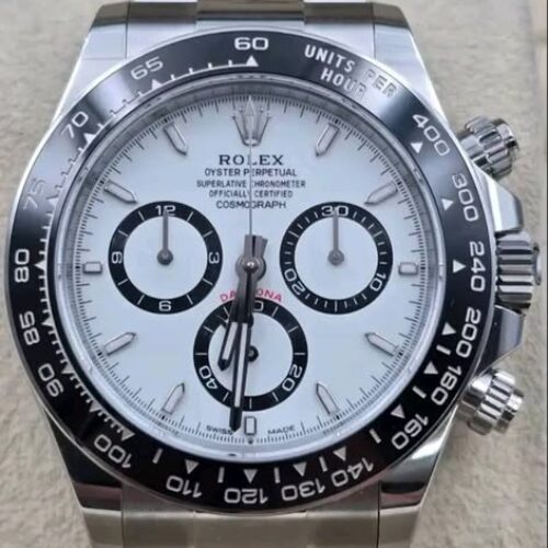 Rolex Cosmograph Daytona 40mm White “Panda” Dial Black Cerachrom Oyster Bracelet 126500LN | 2024 Full Set
