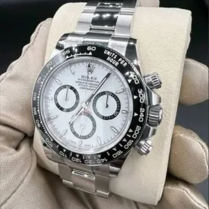 Rolex Cosmograph Daytona 40mm White "Panda" Dial Black Cerachrom Tachymeter Bezel Oyster Bracelet 126500LN | 2025 Full Set