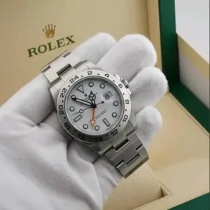 Rolex Explorer II "Polar" 42mm White Dial Fixed 24-Hour Bezel Orange GMT Hand Oyster Bracelet 226570 | 2025 Full Set