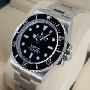 Rolex Submariner No-Date 41mm Black Dial Black Cerachrom Bezel Oyster Bracelet 124060 | 2025 Full Set — "The Purist's Submariner"