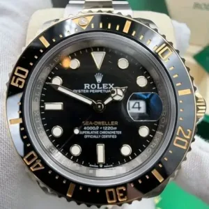 Rolex Sea-Dweller 43mm Black Dial Yellow Rolesor — Black Cerachrom Bezel Two-Tone Yellow Gold & Steel Oyster Bracelet 126603 | 2025 Brand New Full Set