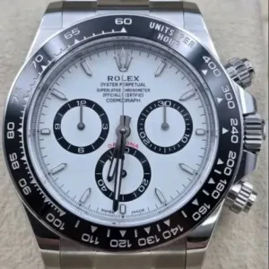 Rolex Cosmograph Daytona 40mm White "Panda" Dial Black Cerachrom Oyster Bracelet 126500LN | 2024 Full Set