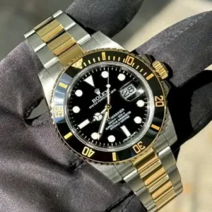 Rolex Submariner Date 40mm "Two-Tone Black" Yellow Rolesor Black Cerachrom Bezel Oyster Bracelet 116613LN | 2014 Full Set — Discontinued