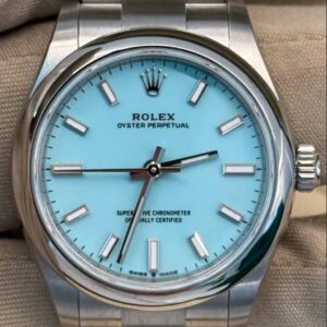 Rolex Oyster Perpetual 31mm "Tiffany" Turquoise Blue Dial Smooth Domed Bezel Oyster Bracelet 277200 | 2025 New Full Set — The Most Coveted OP Dial